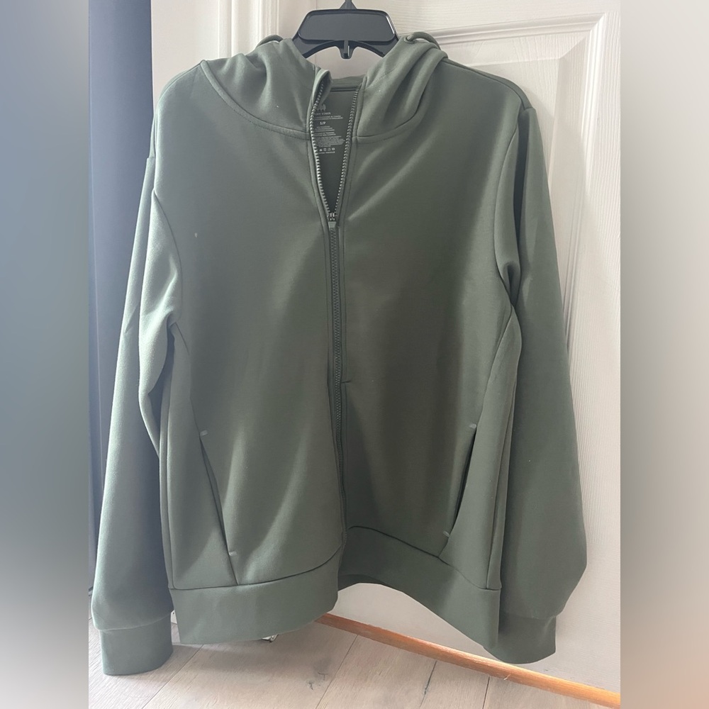 Forest Green Full-Zip Hoodie